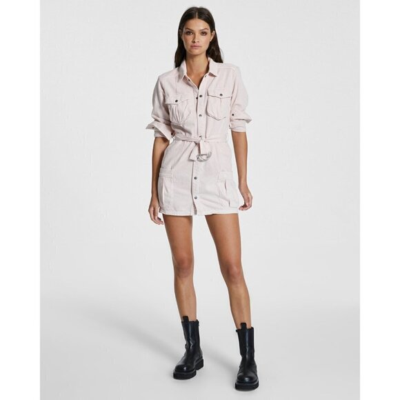 Ksubi Dresses & Skirts - Ksubi Hazard Denim Boiler dress-Size Small- Color Pink